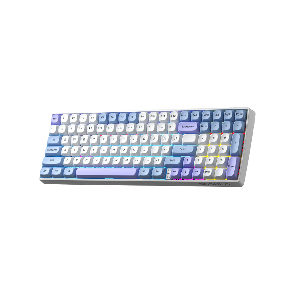 Bàn phím cơ AULA S100 Pro Starry Cloud Red Switch - Màu xanh trắng 11 Bàn phím cơ AULA S100 Pro Starry Cloud Red Switch