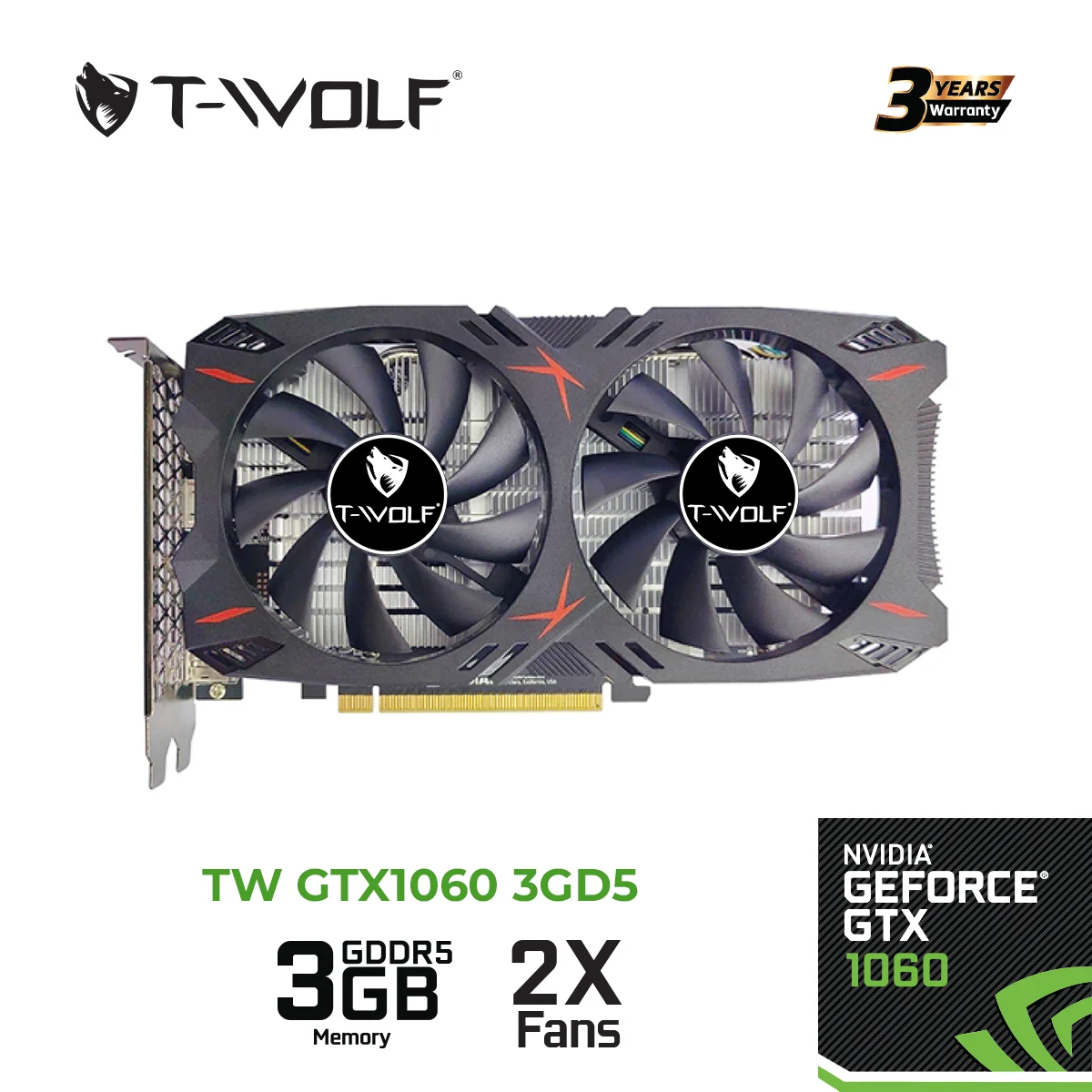 Card màn hình T-WOLF GTX 1060 3GB GDDR5 3 Card màn hình T-WOLF GTX 1060 3GB GDDR5