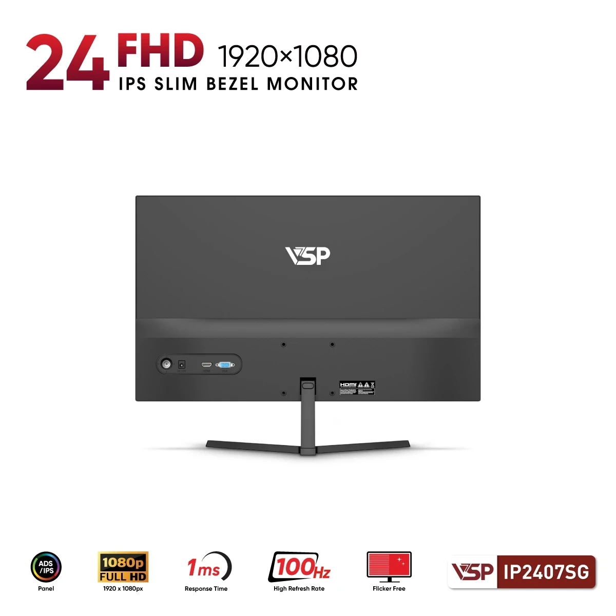 Màn Hình VSP IP2407SG 24 Inch IPS Full HD 100Hz 1ms 13 Màn Hình VSP IP2407SG 24 Inch IPS Full HD 100Hz 1ms