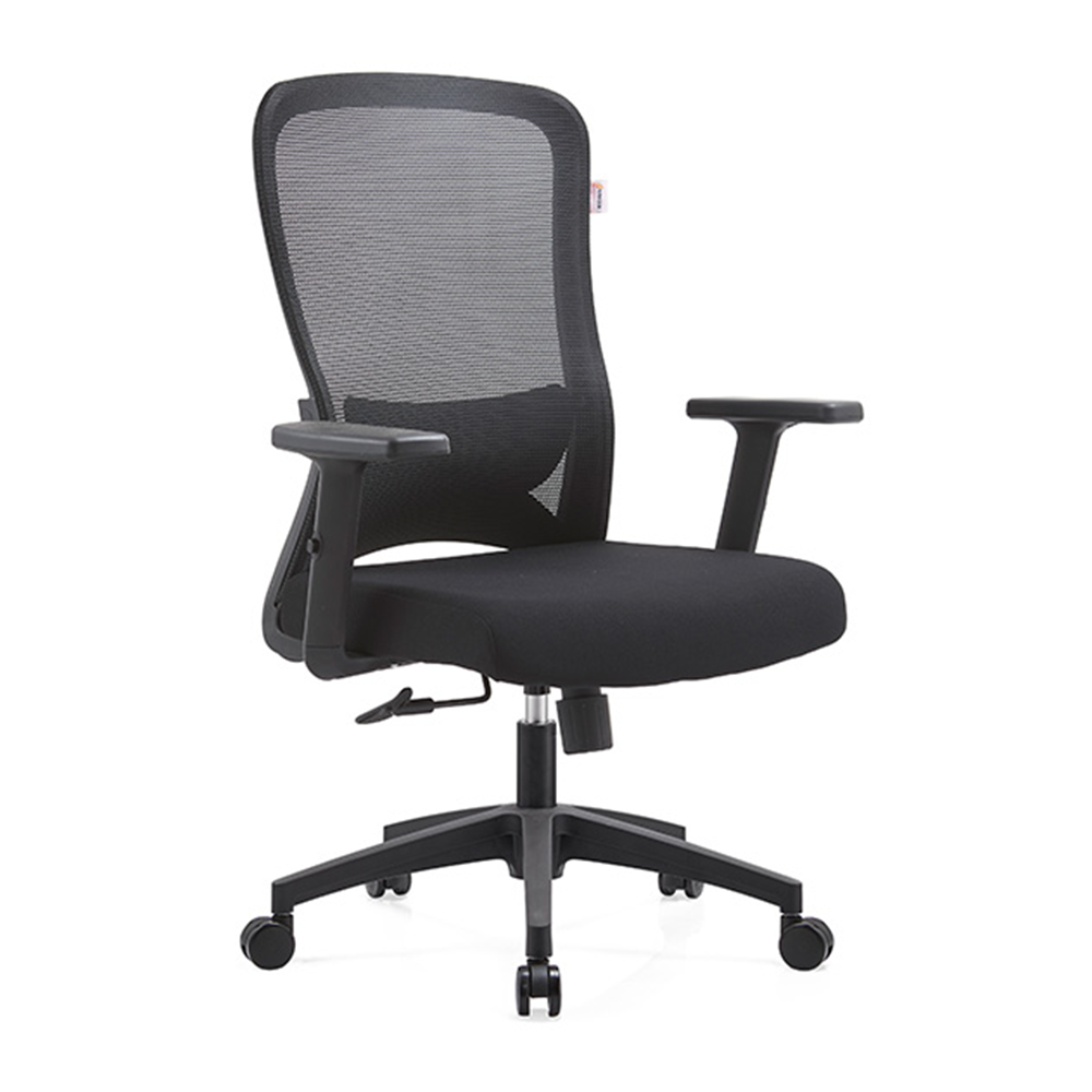 Ghế công thái học E-DRA EEC221 (120kg, chân xoay) - Màu đen