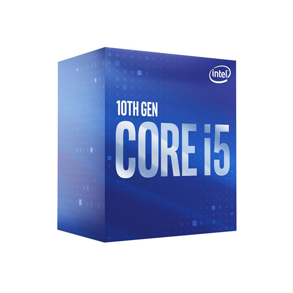 CPU Intel Core i5 10400F (LGA1200, 6 nhân - 12 luồng, 2.9Ghz - Turbo 4.3Ghz,12MB, No iGPU) Box