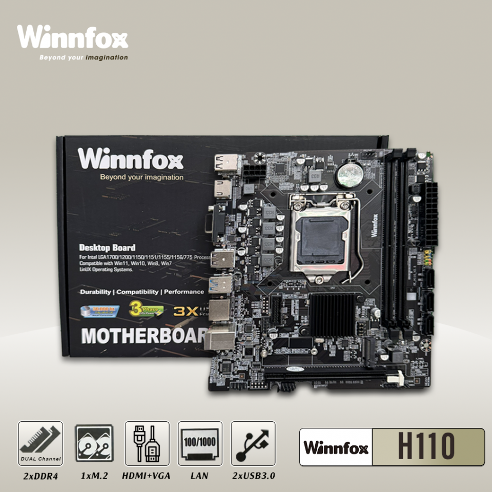 Bo mạch chủ H110 Winnfox DDR4 - Chính hãng 2 b4e223d4 174857861468393136e9cea