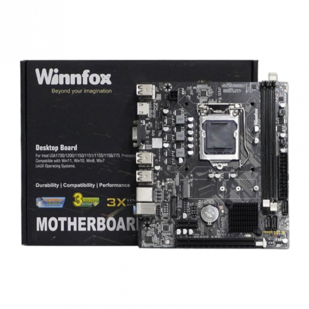 Bo mạch chủ H61 Winnfox DDR3 - Chính hãng