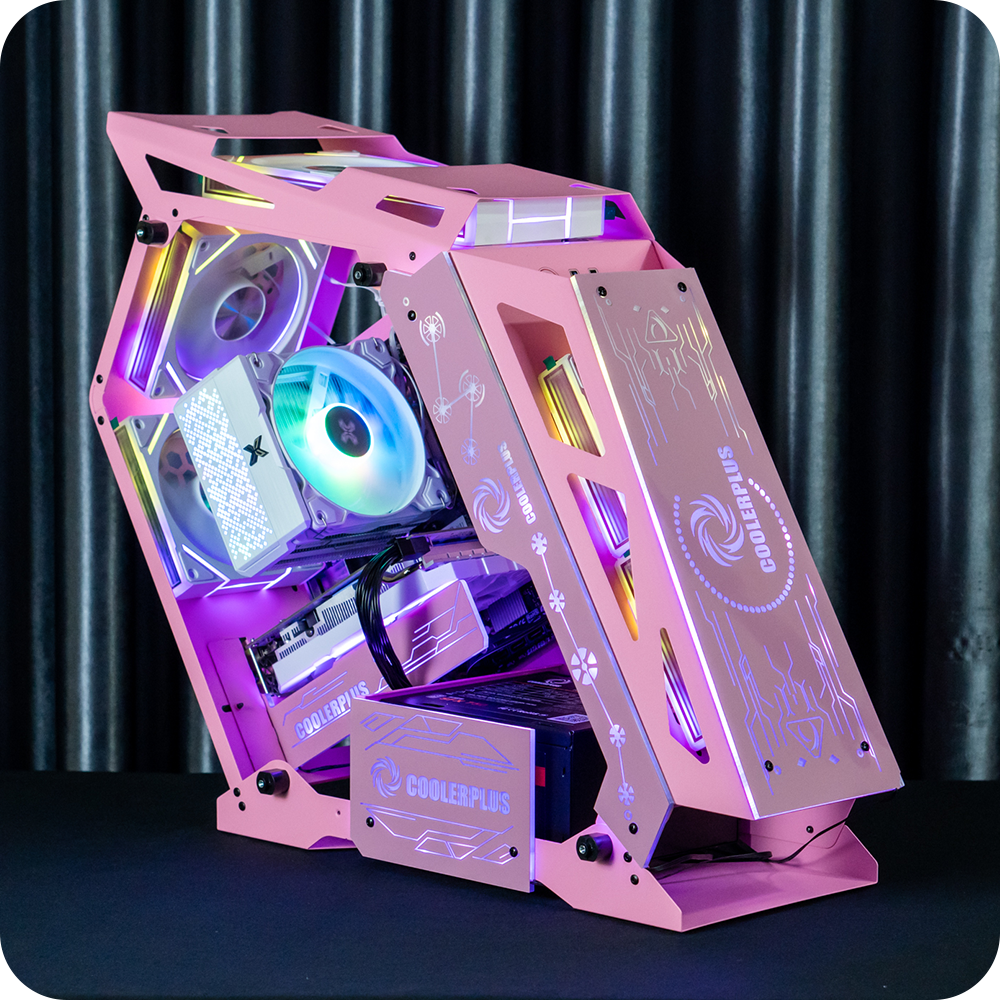 Thùng vỏ case E-Sports Coolerplus ROG ES1 - Màu hồng tiệm vi tính bình tân tiệm vi tính an lạc tiệm bán máy tính bình tân tiệm bán pc bình tân pc gaming bình tân pc bình tân máy tính bình tân sửa máy tính bình tân sủa máy tình an lạc sửa vi tính bình tân sửa vi tính tên lửa sửa vi tính mã lửa tiệm vi tính tên lửa