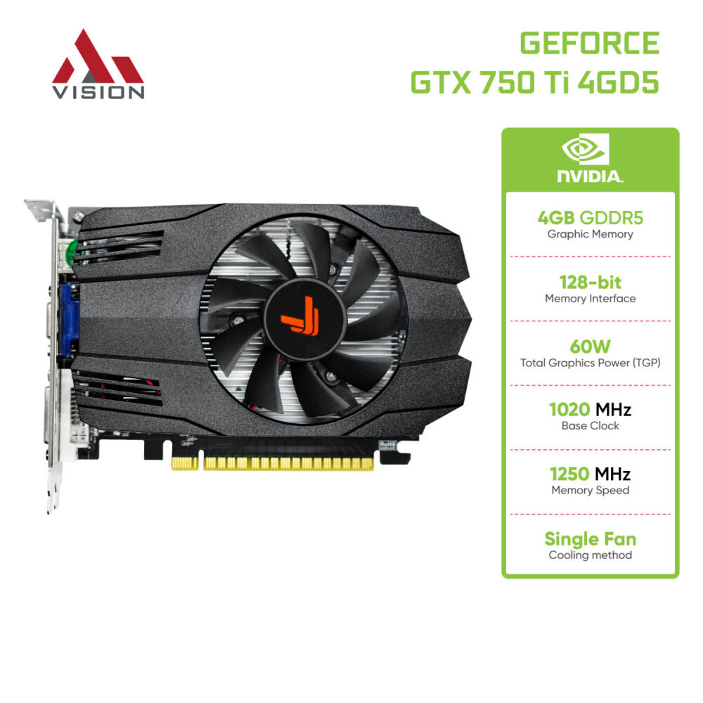 Card màn hình AiVision GeForce GTX 750 Ti 4GB 7 Card màn hình AiVision GeForce GTX 750 Ti 4GB