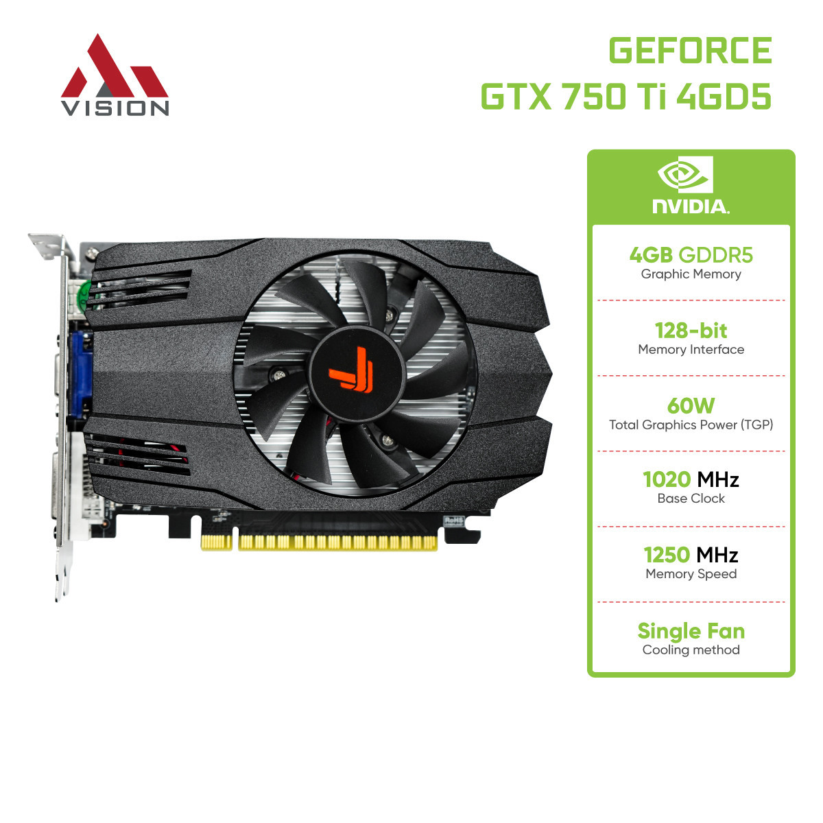 Card màn hình AiVision GeForce GTX 750 Ti 4GB 9 Card màn hình AiVision GeForce GTX 750 Ti 4GB