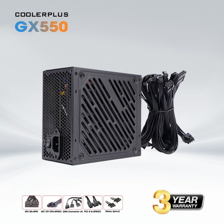 Nguồn máy tính Coolerplus GX550 550W CST 4 gx550 techcore binh tan