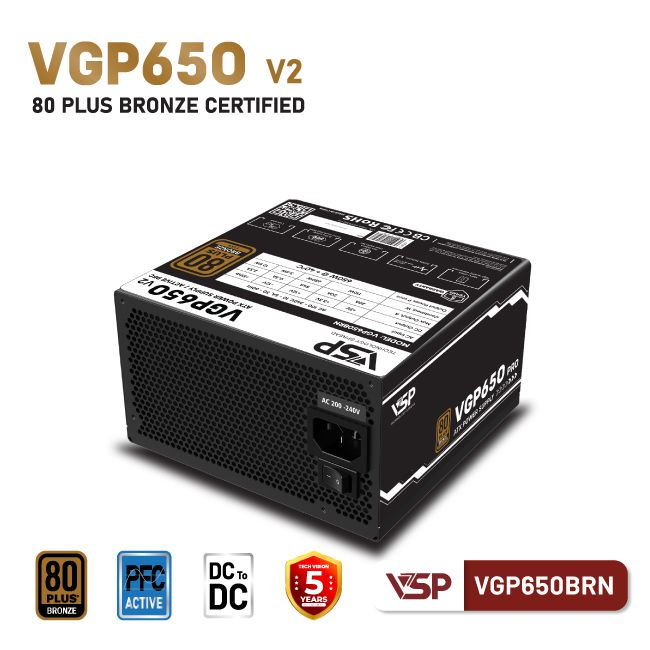 Nguồn máy tính VSP VGP650BRN V2 650W 3 may tinh tekcore 3 2