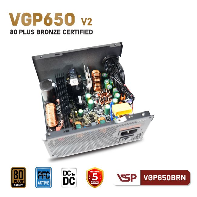 Nguồn máy tính VSP VGP650BRN V2 650W 6 may tinh tekcore 6 1