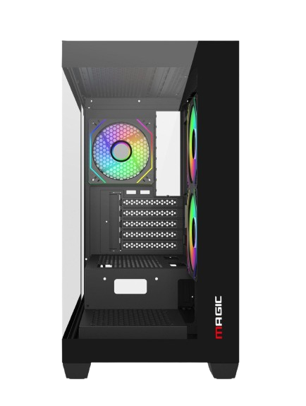 Thùng vỏ case Magic C218-M M-ATX - Màu đen 2 pc techcore 1 1