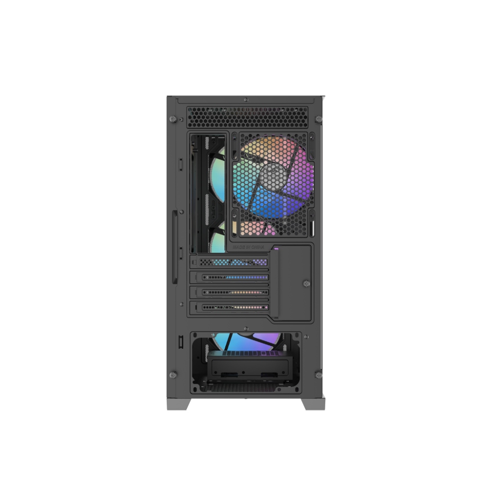 Thùng vỏ case SAMA S31E (M-ATX, Không Fan) - Màu đen 2 pc techcore 1 3