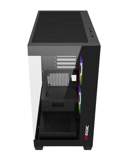 Thùng vỏ case Magic C218-M M-ATX - Màu đen 3 pc techcore 2 1