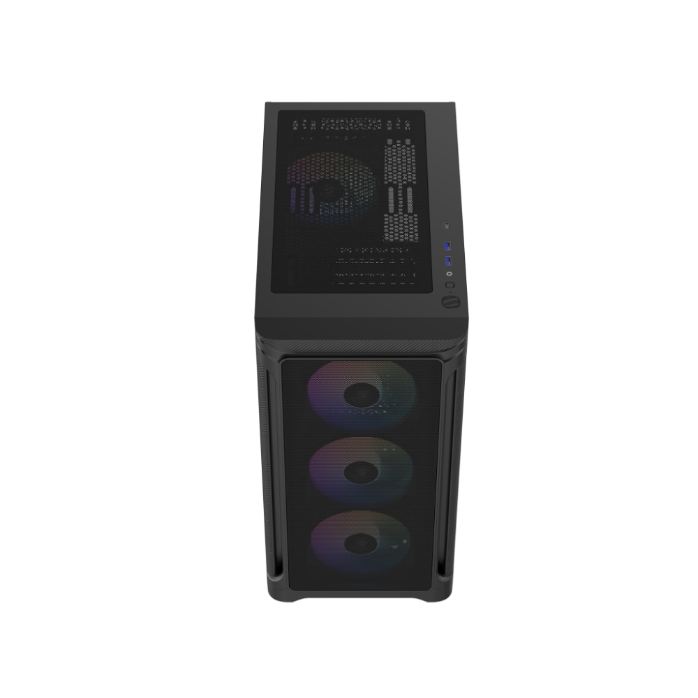 Thùng vỏ case SAMA S31E (M-ATX, Không Fan) - Màu đen 4 pc techcore 3 3