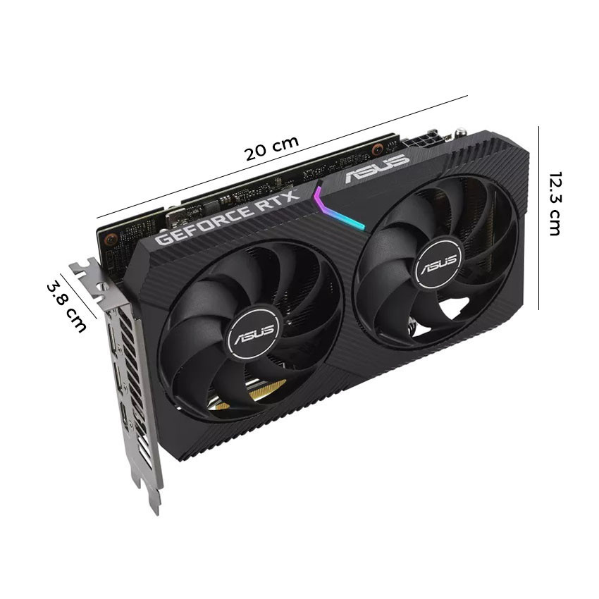 Card màn hình ASUS DUAL RTX 3060 OC 12GB GDDR6 V2 15 RTX 3060 12G Asus Tekcore 4