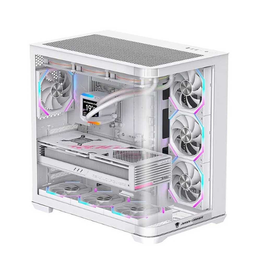 Thùng vỏ case Jungle Leopard AC-01 EATX - Màu trắng tiệm vi tính bình tân tiệm vi tính an lạc tiệm bán máy tính bình tân tiệm bán pc bình tân pc gaming bình tân pc bình tân máy tính bình tân sửa máy tính bình tân sủa máy tình an lạc sửa vi tính bình tân sửa vi tính tên lửa sửa vi tính mã lửa tiệm vi tính tên lửa