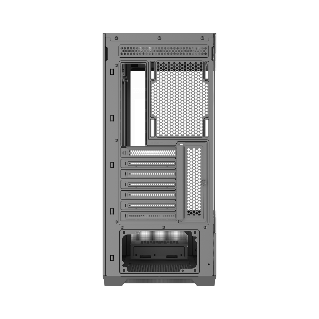 Thùng vỏ case SAMA V43E (Chưa kèm Fan) F-ATX - Màu đen 3 techcore binh tan 2 1