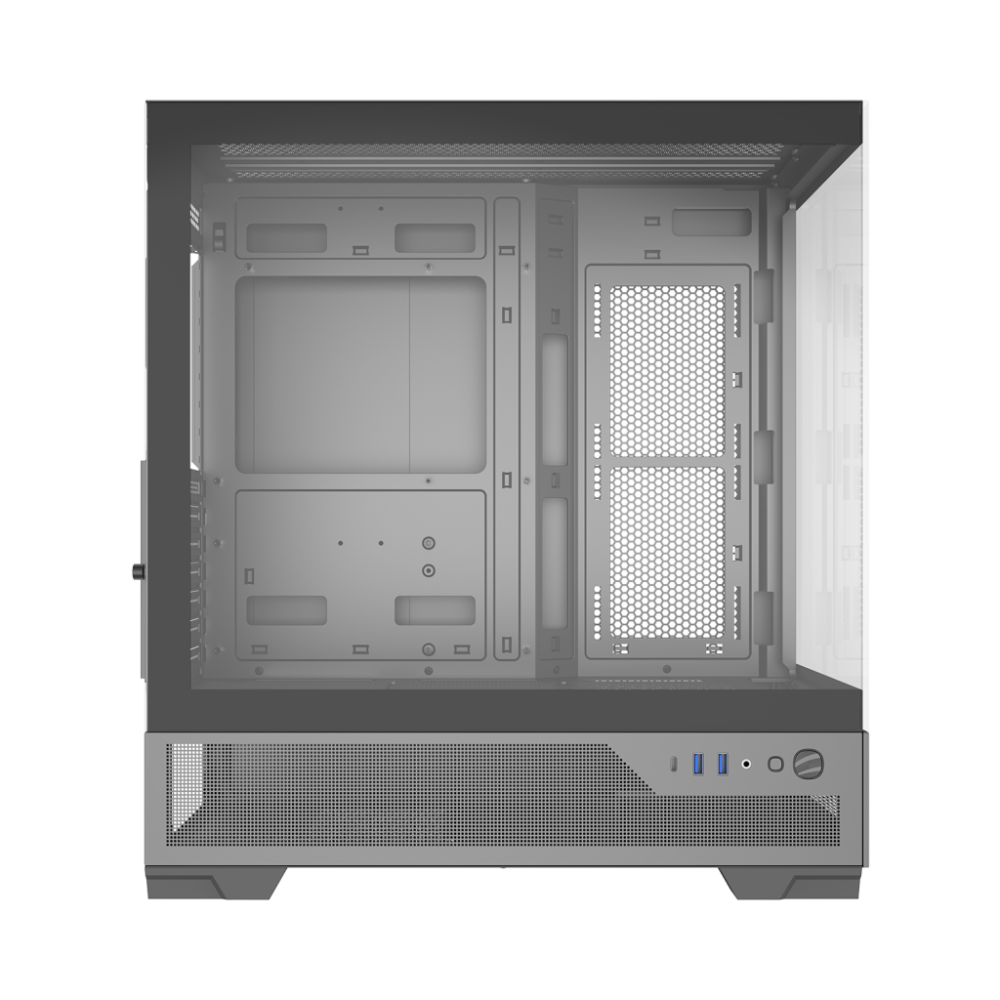 Thùng vỏ case SAMA V43E (Chưa kèm Fan) F-ATX - Màu đen 9 techcore binh tan 3 2