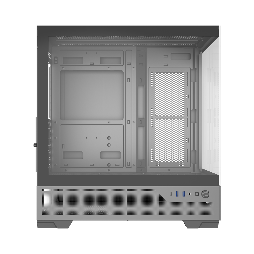 Thùng vỏ case SAMA V43E (Chưa kèm Fan) F-ATX - Màu đen 4 techcore binh tan 3 2