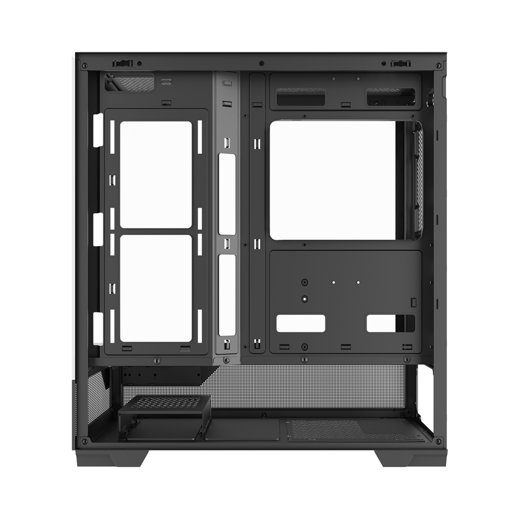 Thùng vỏ case SAMA V43E (Chưa kèm Fan) F-ATX - Màu đen 5 techcore binh tan 4 1