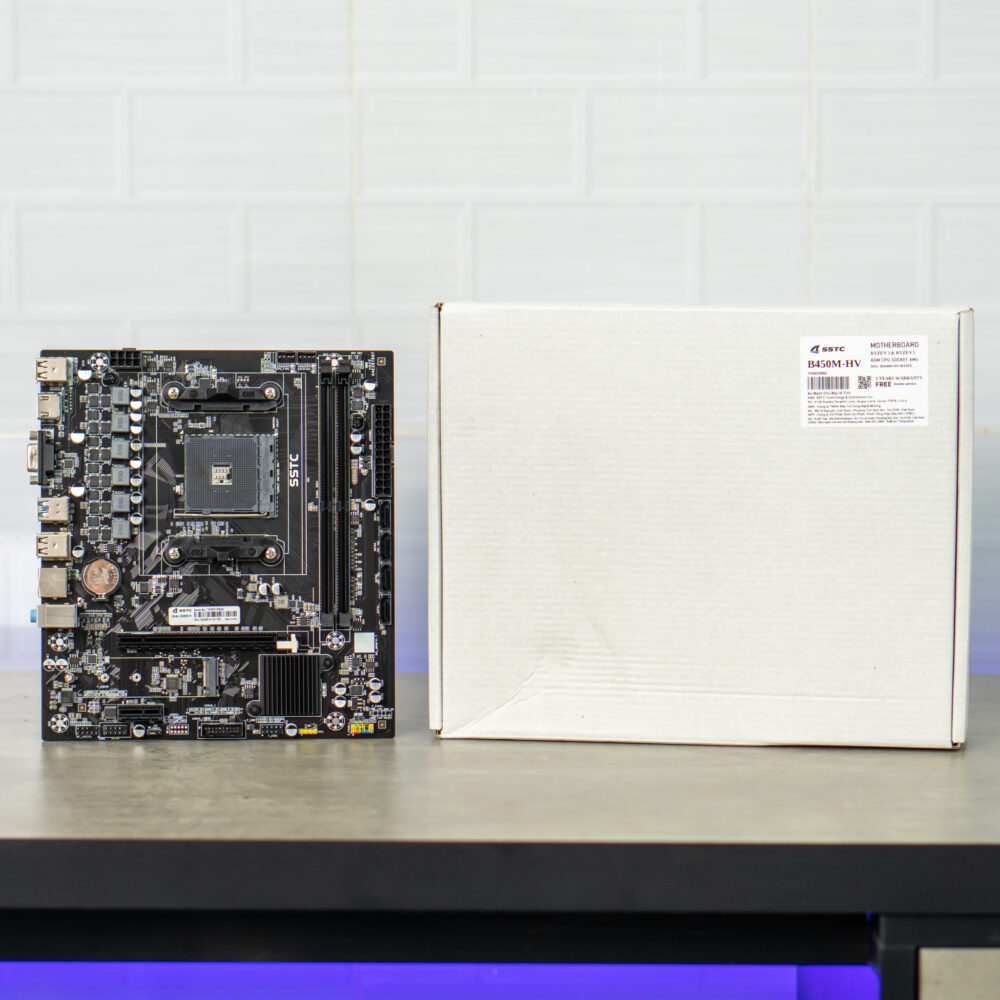 Bo mạch chủ SSTC B450M-HV DDR4 AM4 - New Box 10 techcore main 4