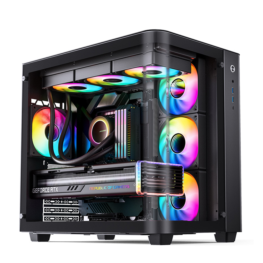 Thùng vỏ case Jonsbo TK-3 (ATX, Kính cong)