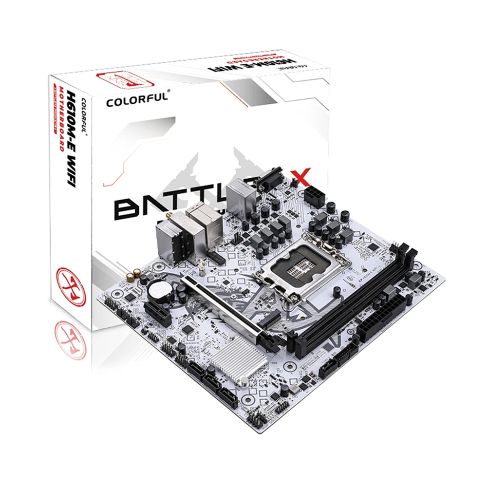 Bo mạch chủ Colorful BATTLE-AX H610M-E Wifi V20 main bình tân thay main vi tính main vi tính bình tân bo mạch vi tính tên lửa thay bo mạch vi tính main tên lửa mainboard bình tân bo mạch chủ bình tân main giá rẻ bình tân main tên lửa main giá rẻ bo mạch vi tính bình tân bo mạch vi tính aeon bình tân thay main giá rẻ bình tân