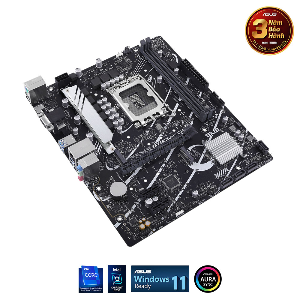 Bo mạch chủ ASUS PRIME B760M-K DDR4 - Màu đen 10 techcore2