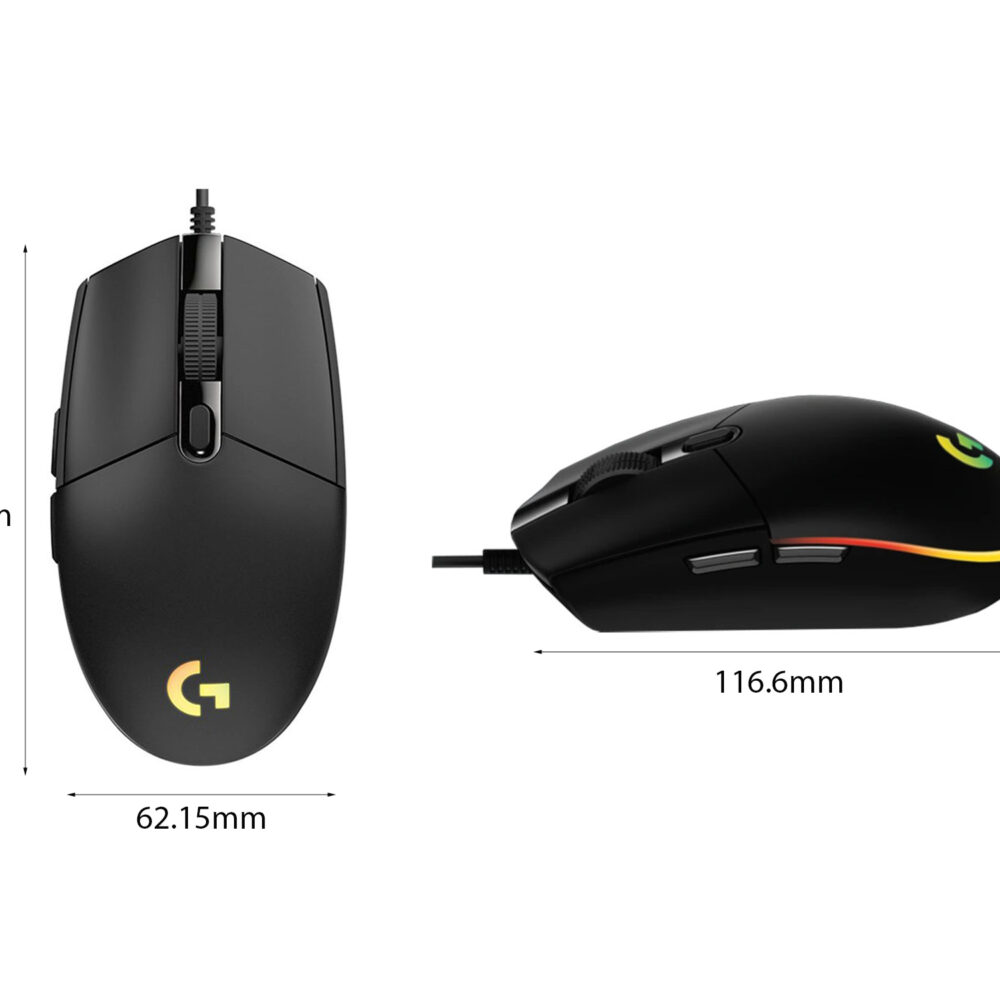 Chuột Gaming Logitech G102 Gen II Lightsync (Có dây, 8000 DPI, 85g, RGB) - Màu đen 5 Chuột Gaming Logitech G102 Gen II Lightsync