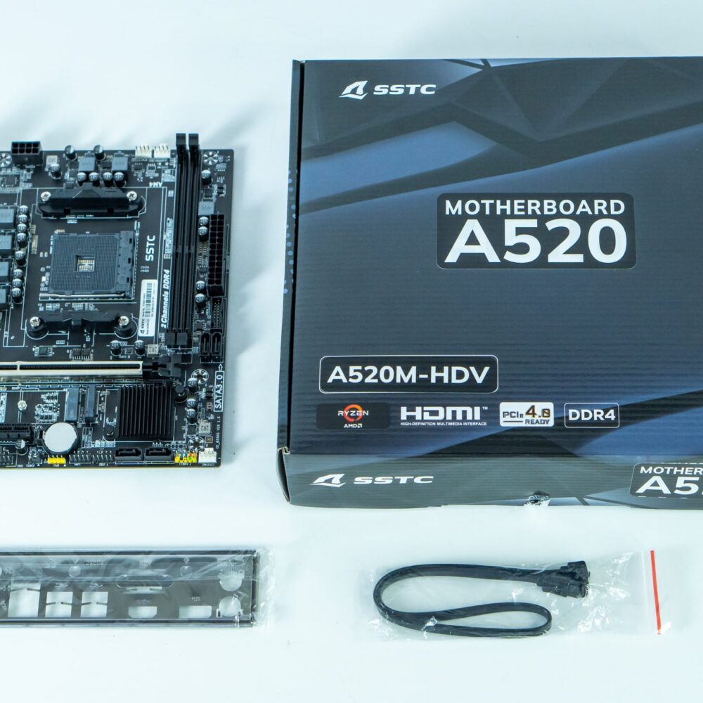 Bo mạch chủ SSTC A520M-HDV DDR4 AM4 - Màu đen 6 vi tinh ten lua 1 2