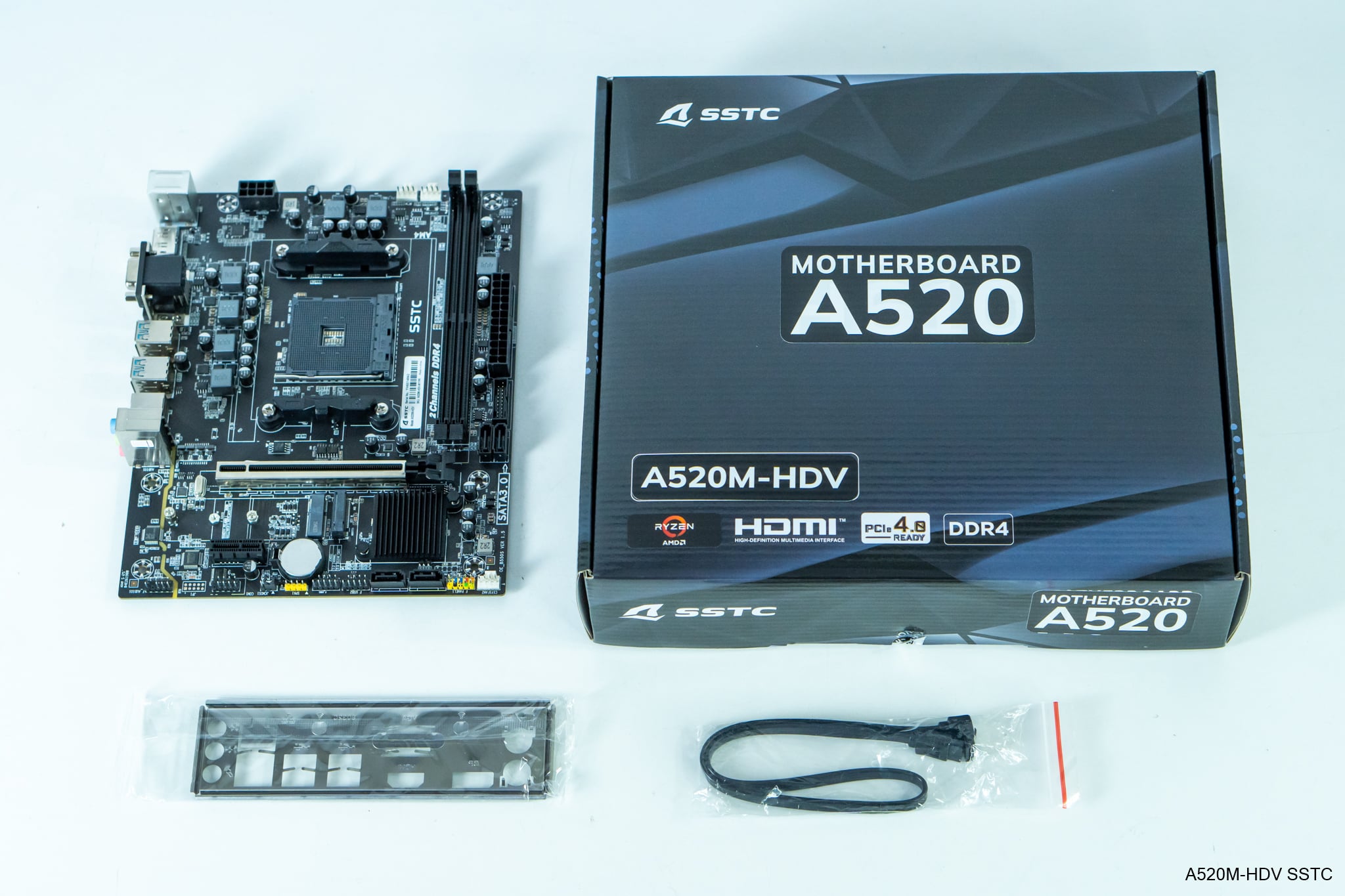 Bo mạch chủ SSTC A520M-HDV DDR4 AM4 - Màu đen 11 vi tinh ten lua 1 2