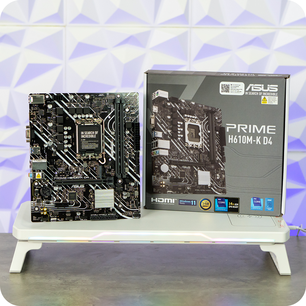 Bo mạch chủ ASUS PRIME H610M-K D4 M-ATX - Màu đen