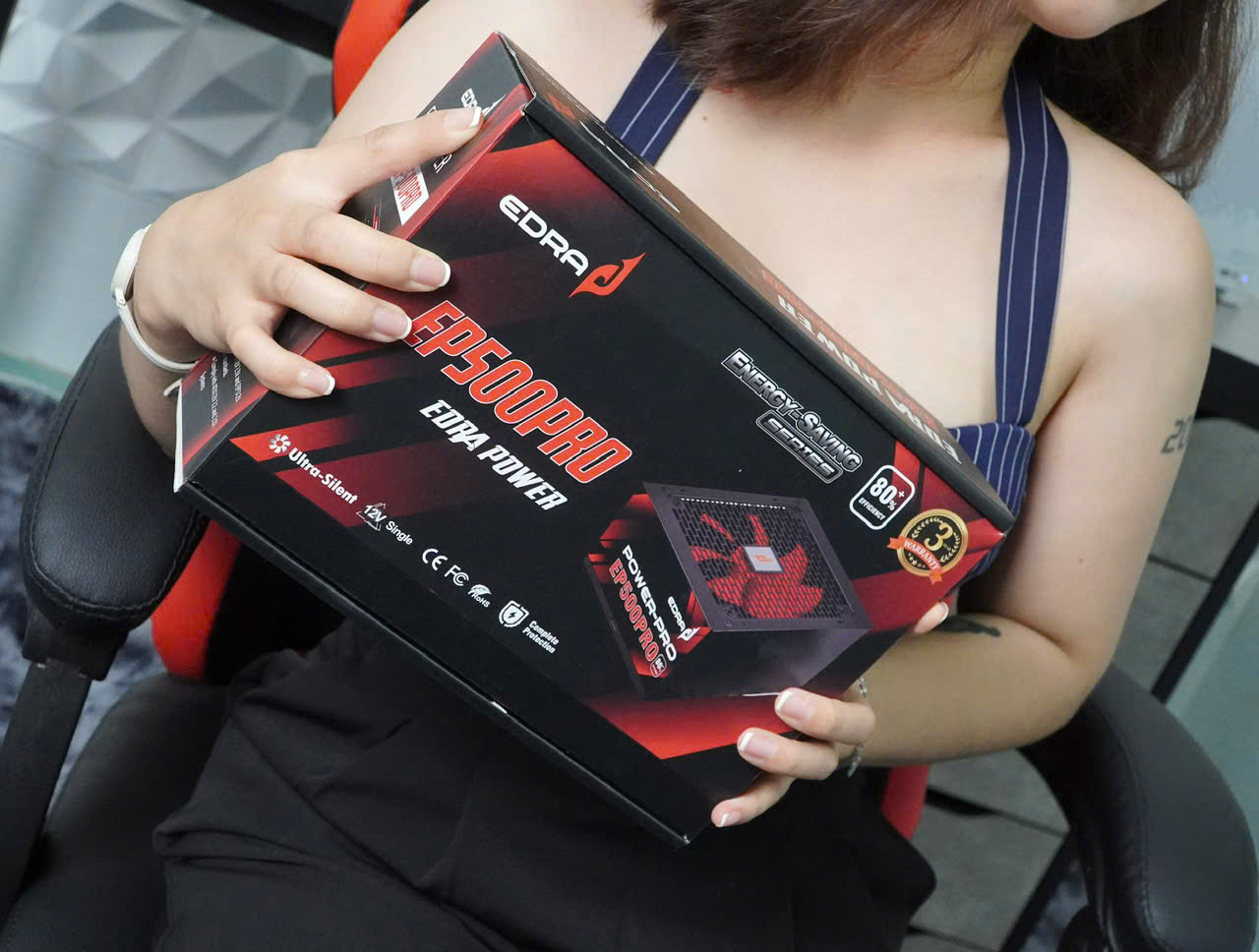 Nguồn máy tính EDRA EP600PRO cáp dẹp - Màu đen 5 z7900742364878 8a347d72de711bf527279076d588e601