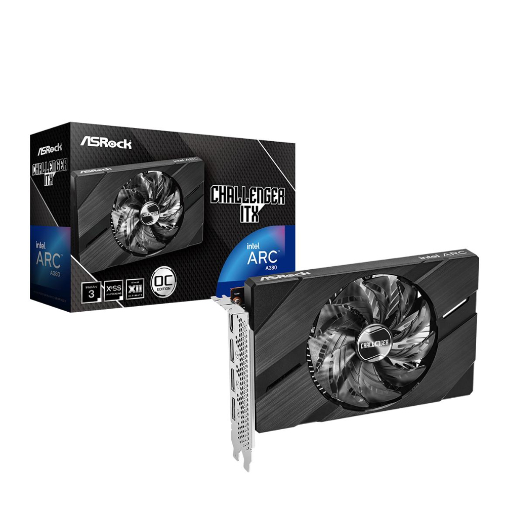 Card màn hình ASRock Intel Arc A380 Challenger ITX 6GB OC