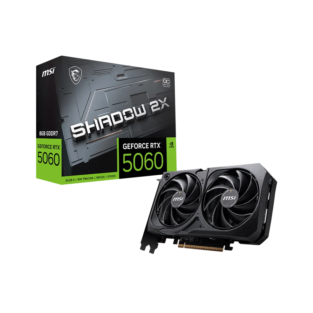 Card màn hình MSI GeForce RTX 5060 8G SHADOW 2X OC