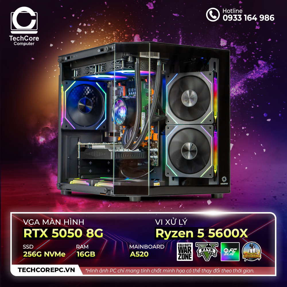 PC AMD Tech Gaming 06 (Ryzen 5 5600X, RTX 5050 8G)