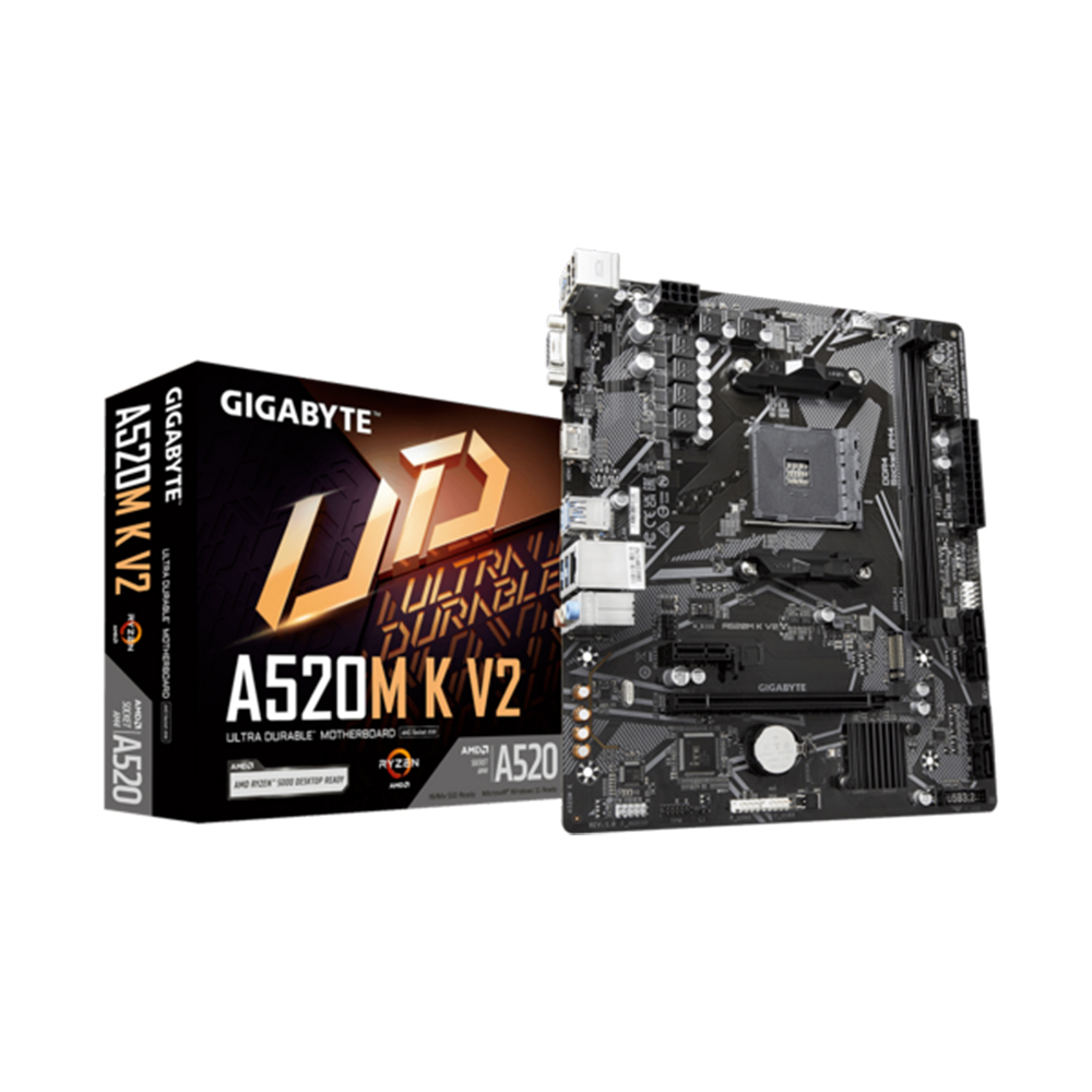 Bo mạch chủ Gigabyte A520M K - V2