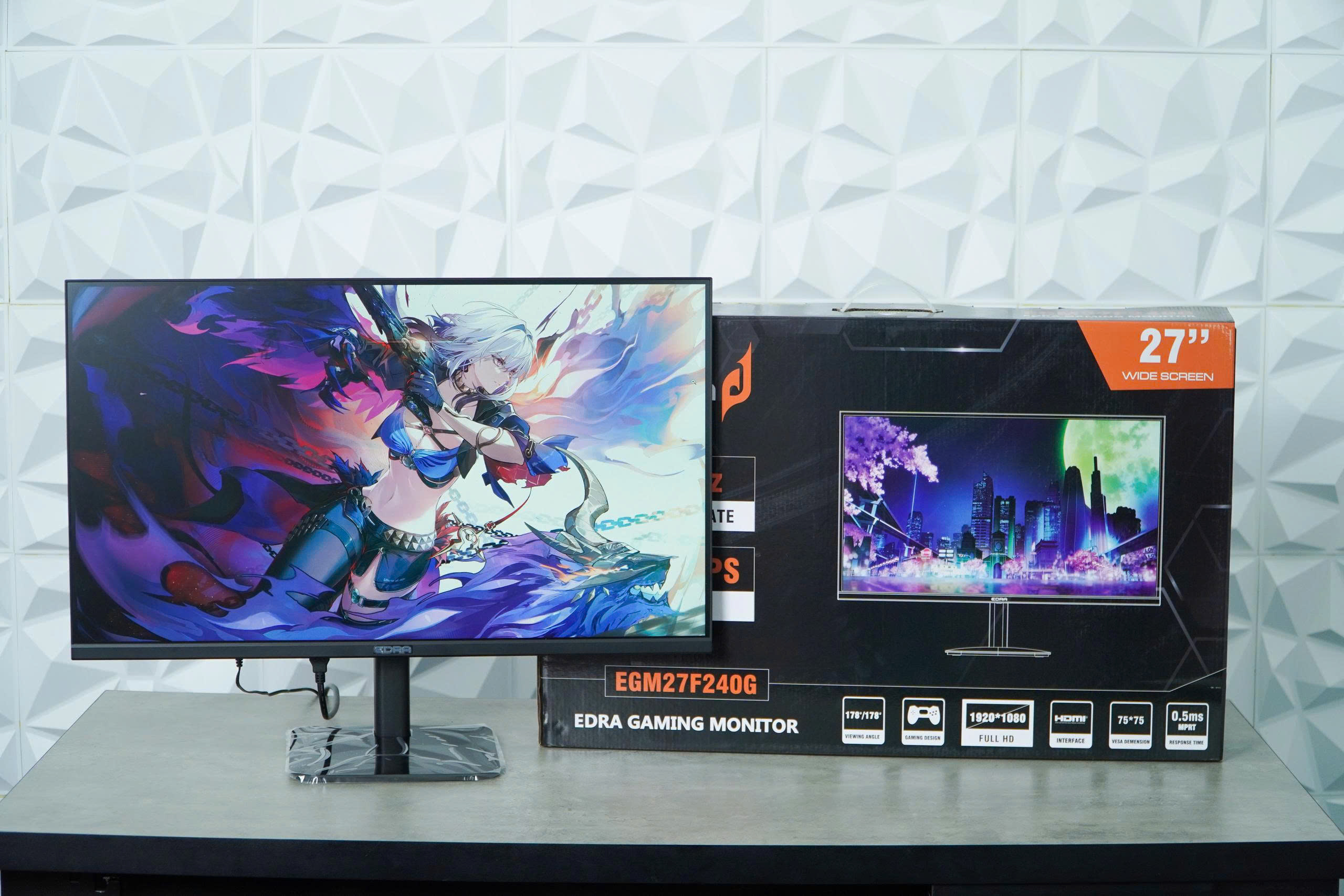 Màn hình Gaming 27 inch EDRA EGM27F240G - Màu đen 5 techcore binh tan 4